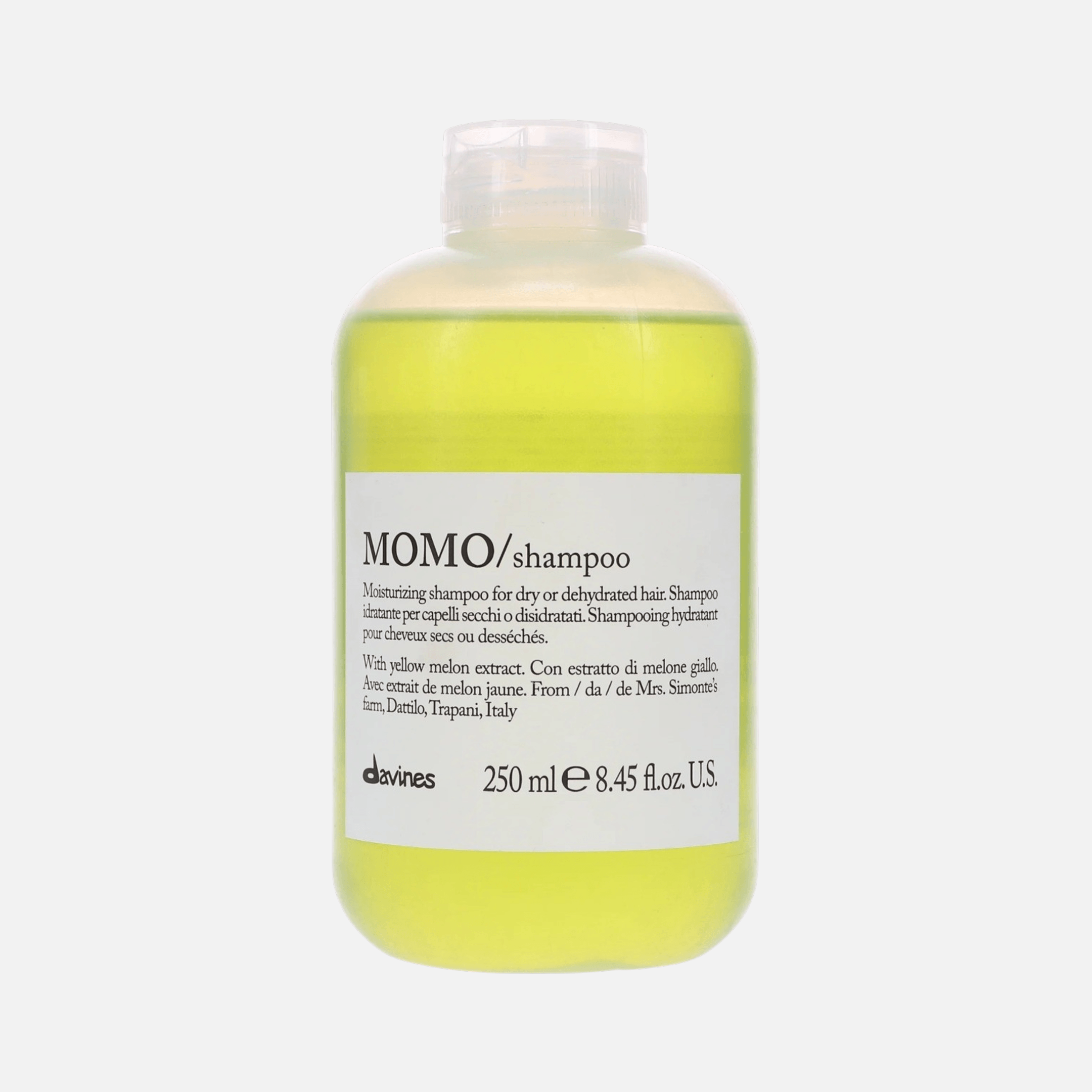 DAVINES MOMO, увлажняющий шампунь для сухих волос с дыней, 250 мл