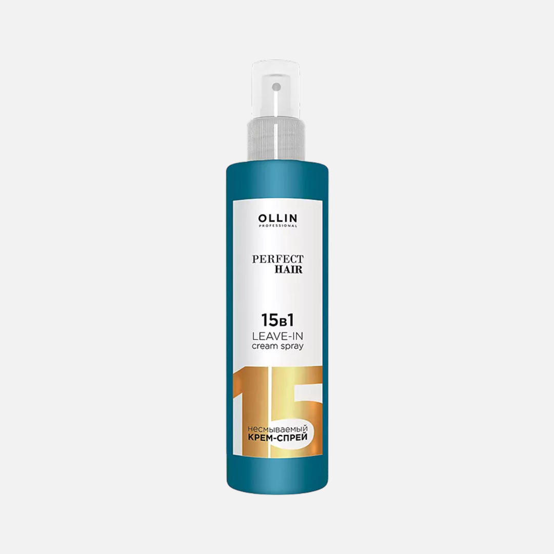 OLLIN PERFECT HAIR «15 в 1», несмываемый крем-спрей для ухода и подготовки, 100 мл
