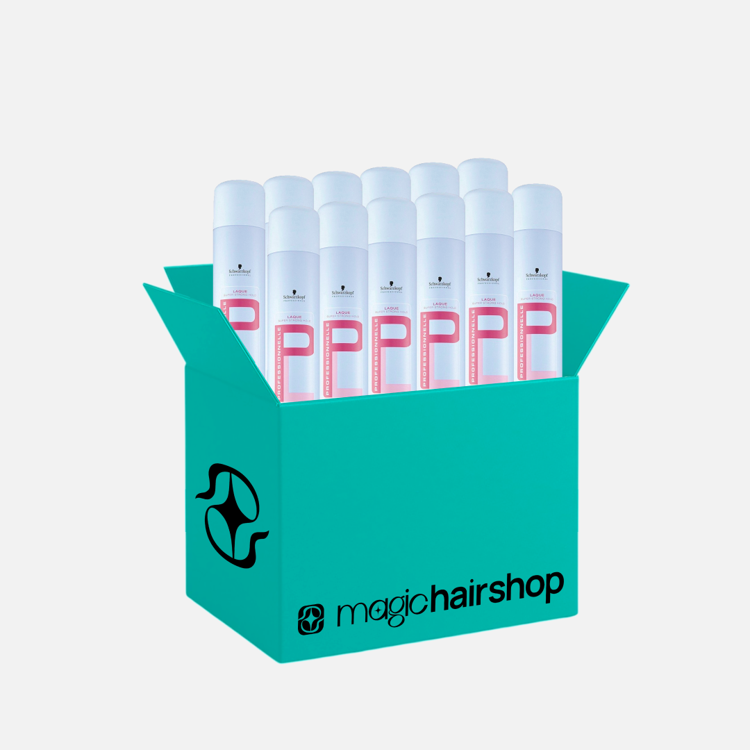КОРОБКА SCHWARZKOPF PROFESSIONAL,  аэрозольный лак для волос, экстрасильная фиксация 500 мл (голубой)*12