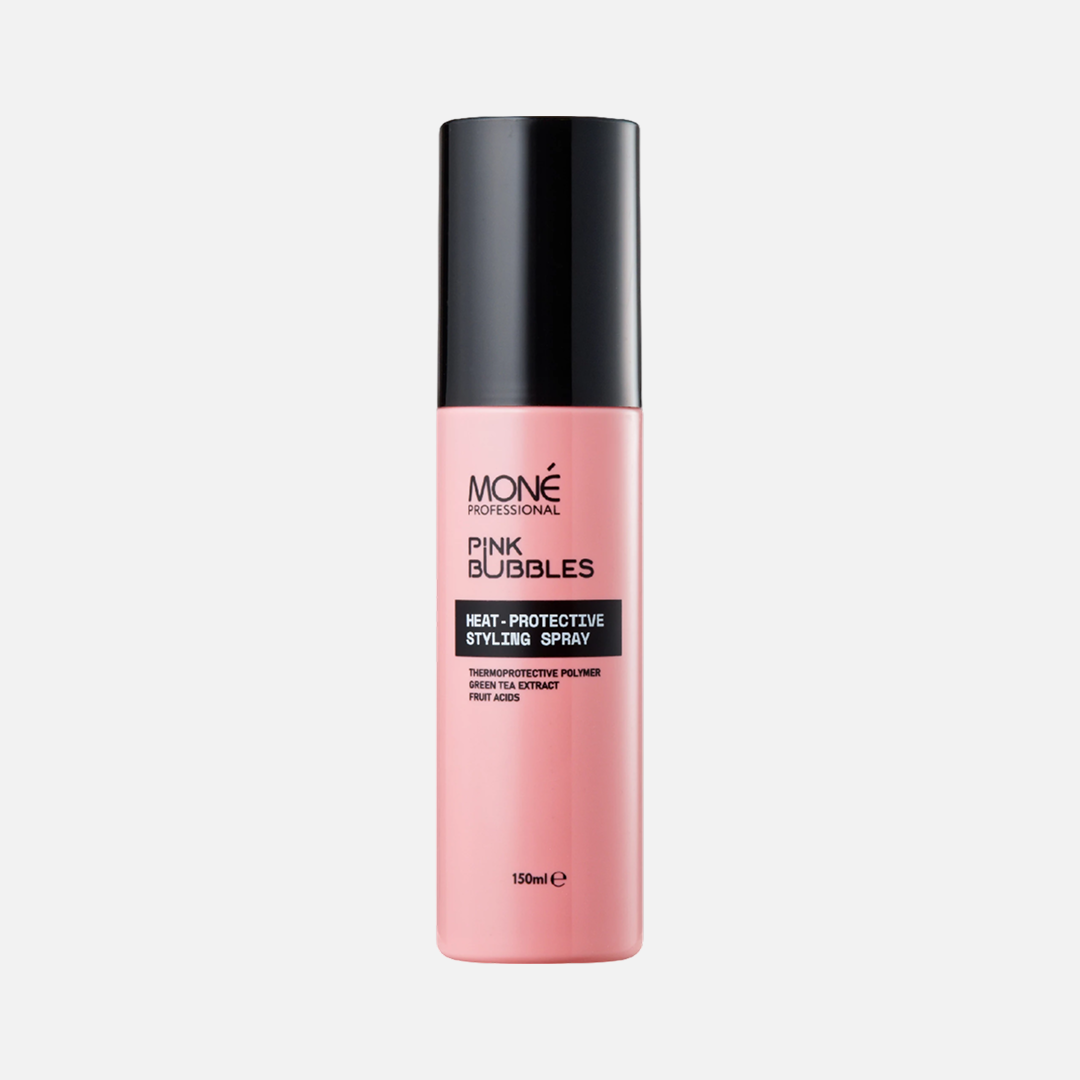 MONE PROFESSIONAL PINK BUBBLES HEAT-PROTECTIVE STYLING SPRAY, термозащитный спрей, 150 мл