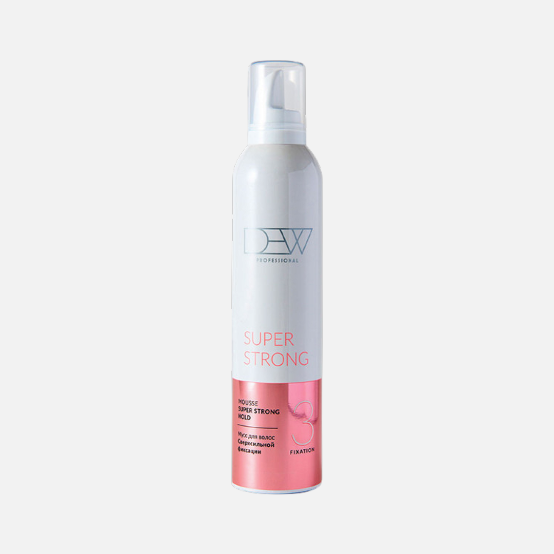 DEW PROFESSIONAL SUPER STRONG, мусс для волос сверхсильной фиксации, 350 мл