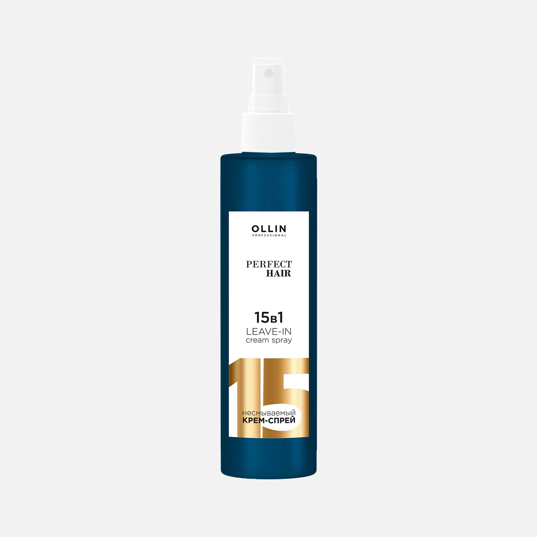 OLLIN PERFECT HAIR  «15 в 1», несмываемый крем-спрей для ухода и подготовки, 250 мл