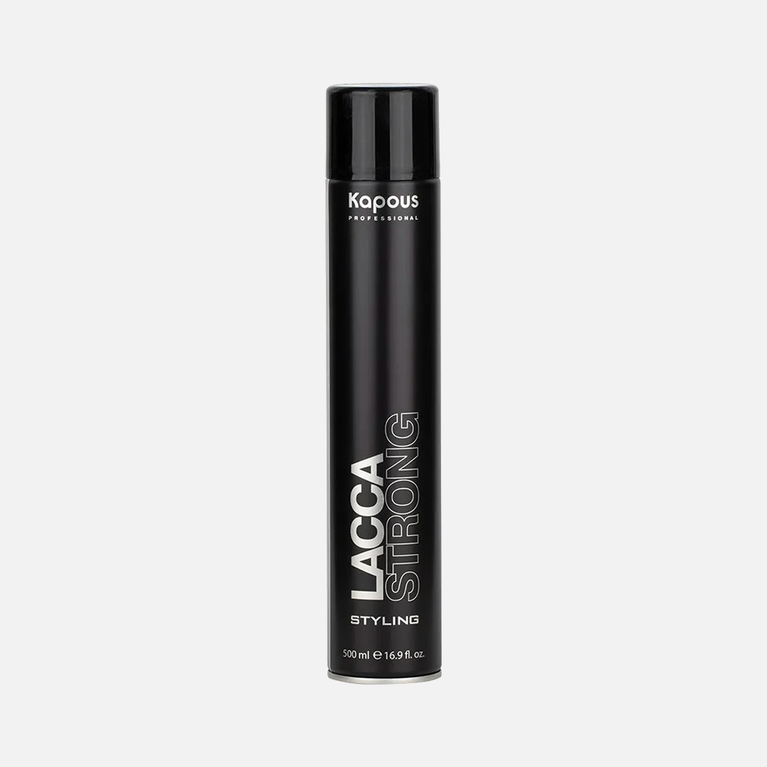 KAPOUS STUDIO PROFESSIONAL LACCA STRONG, аэрозольный лак сильной фиксации, 500 мл