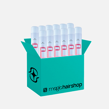 КОРОБКА SCHWARZKOPF PROFESSIONAL,  аэрозольный лак для волос, экстрасильная фиксация 500 мл (голубой)*12
