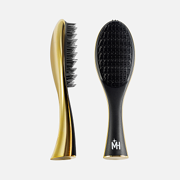 MAGIC HAIR CURL HAIR BRUSH GOLD, массажная расческа для лёгкого расчесывания