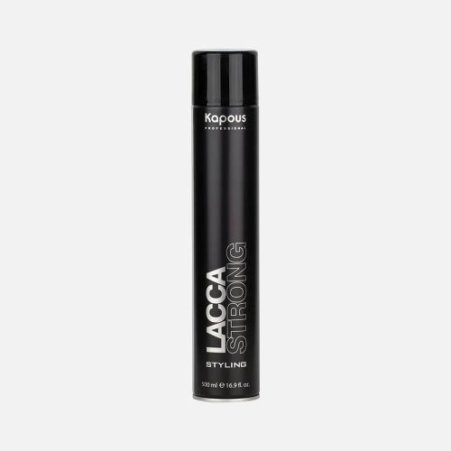 KAPOUS STUDIO PROFESSIONAL LACCA STRONG, аэрозольный лак сильной фиксации, 500 мл