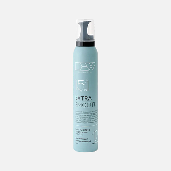 DEW PROFESSIONAL EXTRA SMOOTH 15 в 1, мусс для волос увлажняющий разглаживающий, 200 мл